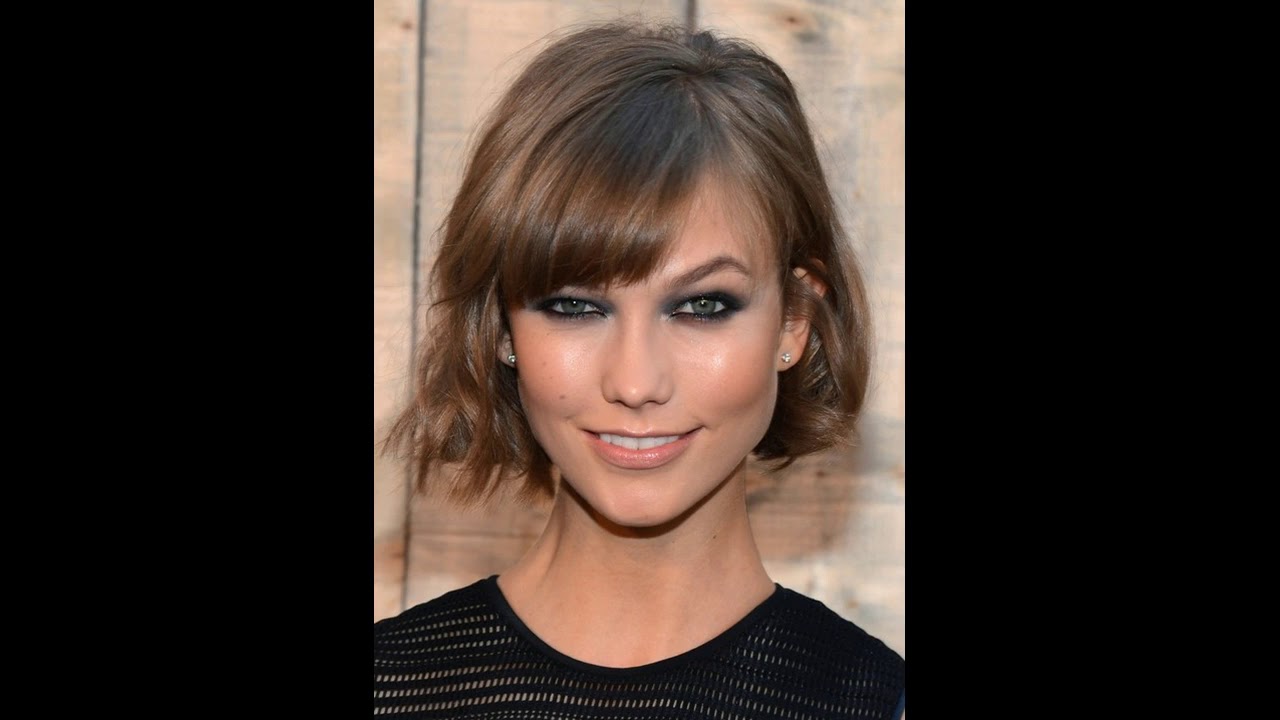 Short bob hairstyles with bangs - YouTube