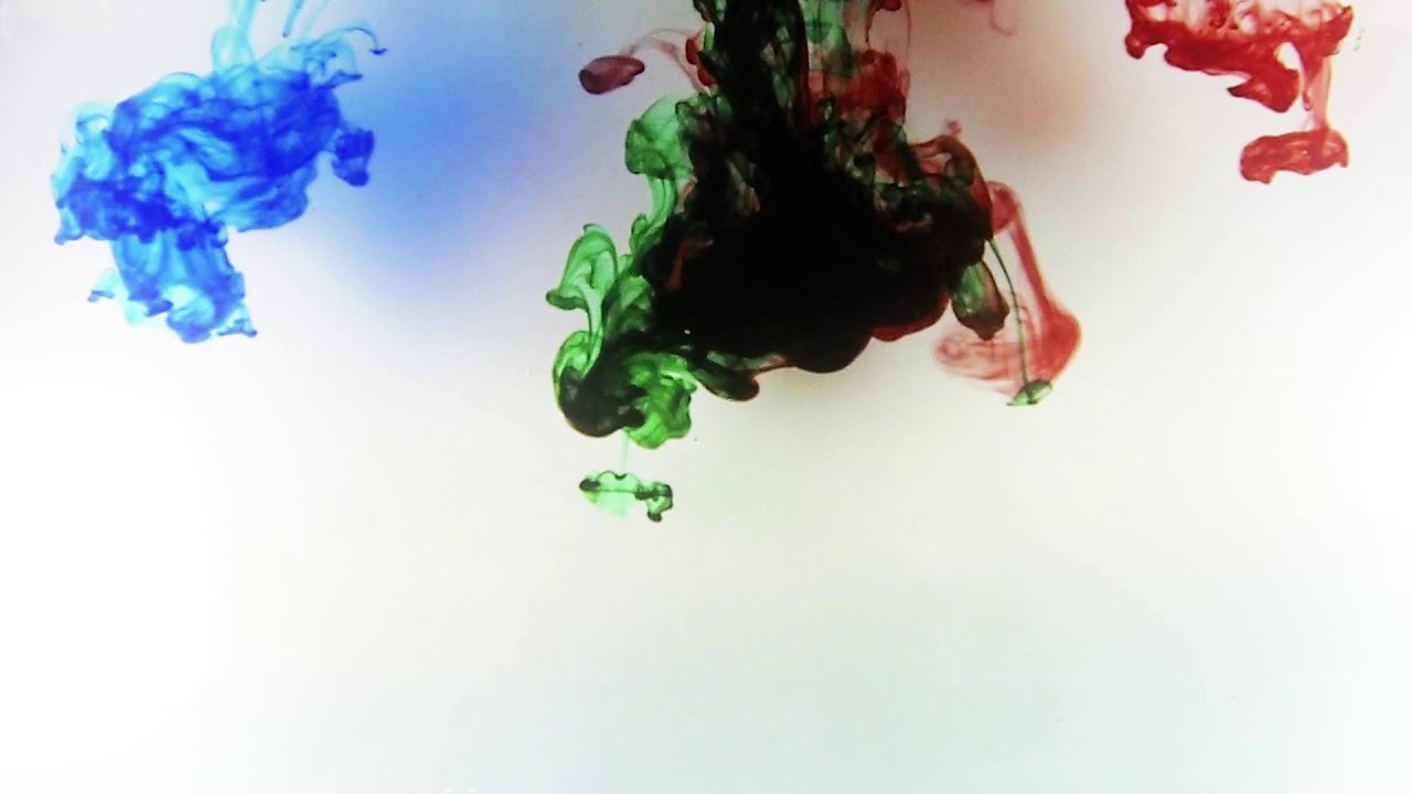 986 tintas azules verde roja y naranja en agua efecto azules verdes