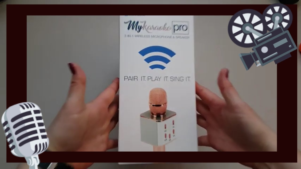 My karaoke Pro wireless microphone and speaker unboxing YouTube