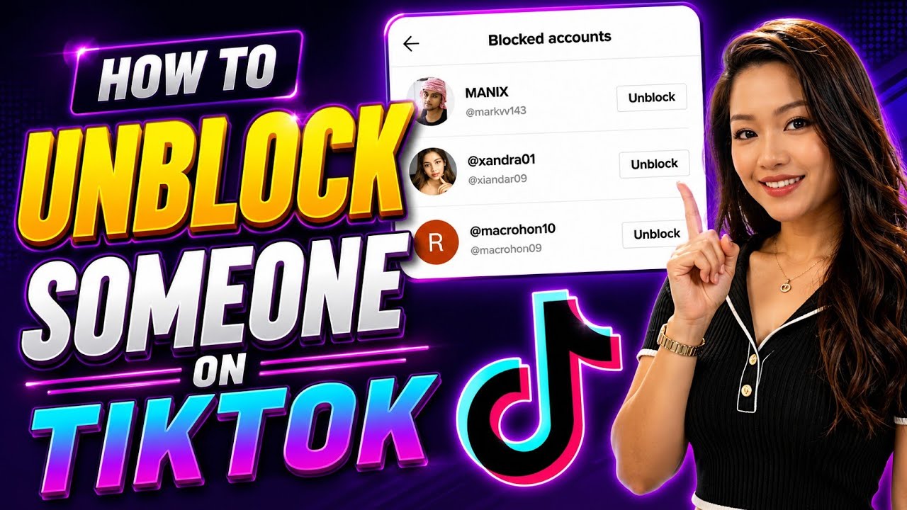 How To Unblock Someone On Tiktok (Block Unblock) Tutorial YouTube