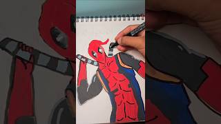 Coloring deadpool #art #drawing #cool #acrylicmarker