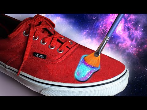 SURPRIZĂ! I-AM PICTAT TENISII | Vans Custom Shoes