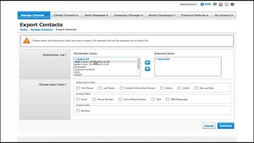 GoT Export Contacts Tutorial Video