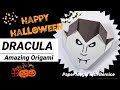 How to do dracula for halloween   vampire origami  vampire made of paper