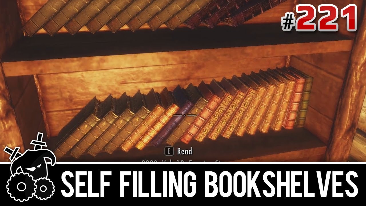 Skyrim Mods Series 221 Self Filling Bookshelves Youtube