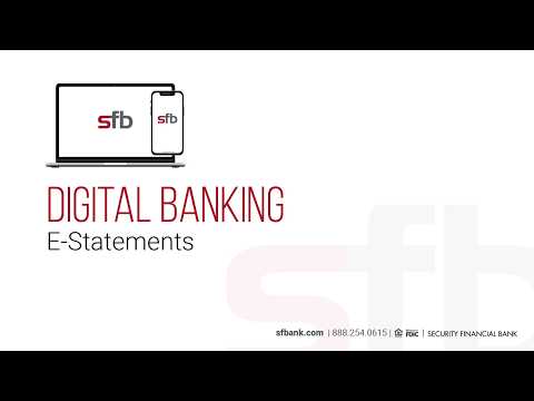 SFB Digital Banking - Estatements