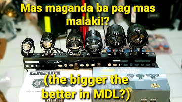 Mini driving Light comparison test ( TDD 4645, DSK K3, Mini, Ripper ) link video description