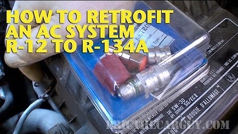 How To Retrofit an AC System R-12 to R-134a -EricTheCarGuy
