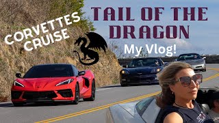 MY VLOG! CORVETTES CRUISE TAIL OF THE DRAGON