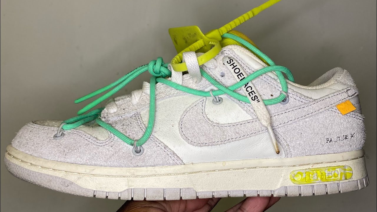 How To Clean Nike Dunk Low Off White “Lot 14” - YouTube