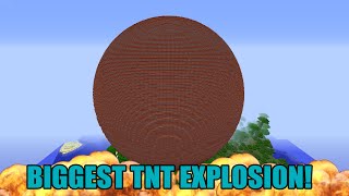 WORLDS BIGGEST TNT BALL! - Minecraft World Records