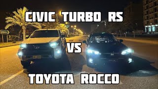 Civic Turbo RS vs Toyota Rocco | Drag race