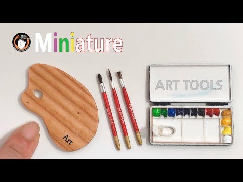 손으로 만드는/미니어쳐/미술도구 셋트 만들기 #1/Miniature - Create Art Tool Set # 1