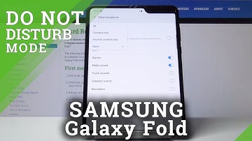 How to Activate Do Not Disturb Mode in Samsung Galaxy Fold - Mute All Sounds