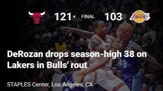 Bulls beat up Lakers 121-103. Is there cause for concern for the Lakers??