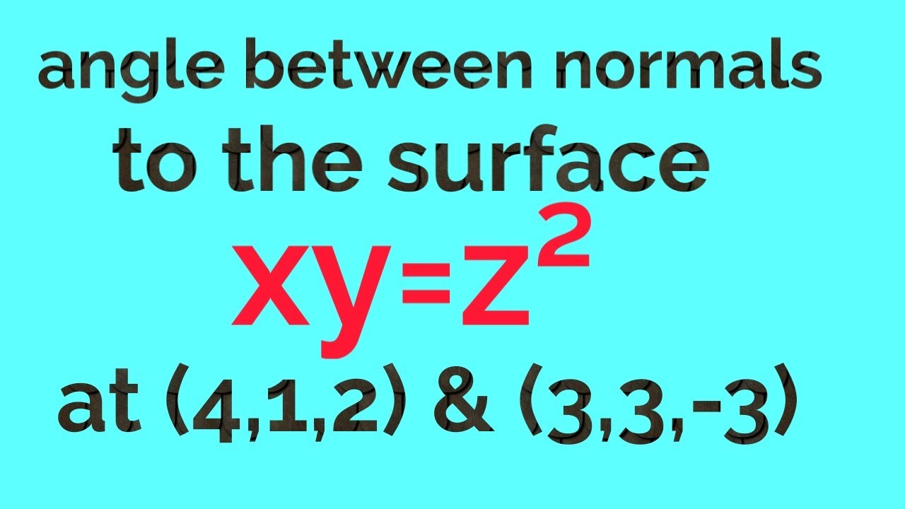 Gradient And Directional Derivative Youtube