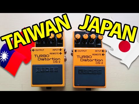Comparativa Boss DS-2 Made in Japan (1989) vs Made In Taiwan (2015