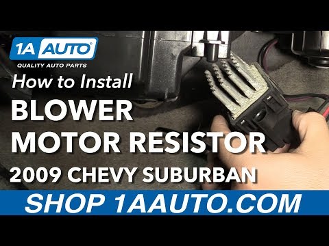 How to Install Blower Motor Resistor 07-14 Chevy Suburban