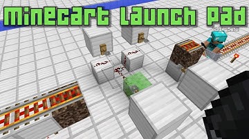 Minecraft 1.8 - Minecart Launch Pad with Slime Blocks