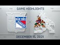 NHL Highlights: Rangers vs. Coyotes - Dec. 15, 2021