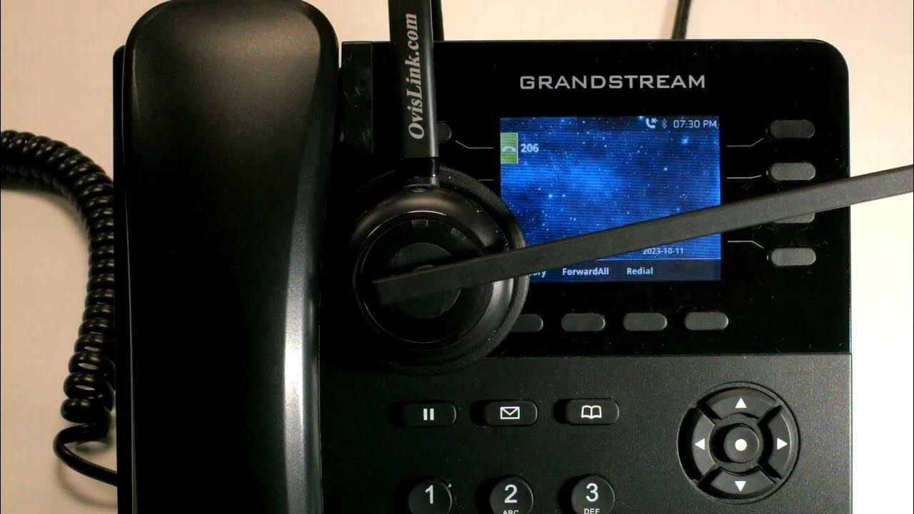 Using OvisLink wireless headset with Grandstream phone YouTube