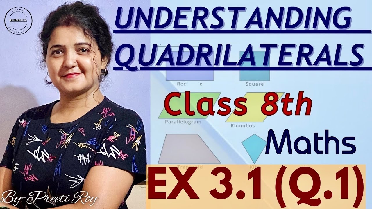 Quadrilaterals part 3 Ch 3 Ex 3 1 Q 1 ncert Class 8th Maths Quadrilaterals part 3 ch 3 ex 3 1 q 1 ncert class 8th maths