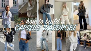 how to build a capsule wardrobe