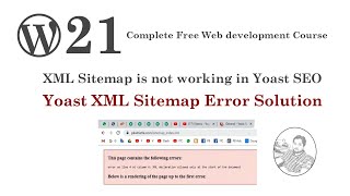 Free WordPress Course #21 - XML Sitemap not working in Yoast SEO | Yoast XML sitemap error solution