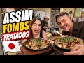 Comemos em um restaurante raiz no Japão