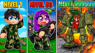 Evolucionamos como SOLDADOS MILITARES en Roblox!