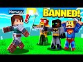 ESCAPING the SUPERHEROS in Camp Minecraft! (BANNED)