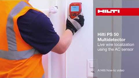 How to locate live wires with Hilti Rebar Scanner Detector
