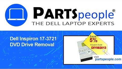 Dell Inspiron 17-3721 (P17E001) DVD Drive How-To Video Tutorial