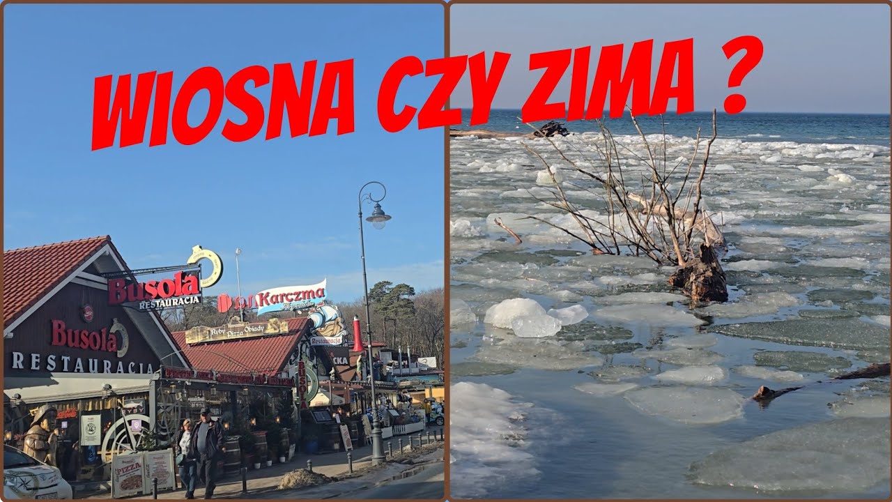 Krynica Morska: Wiosna w mieście, zima na plaży