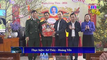 Lãnh đạo huyện động viên, chúc Tết các đơn vị làm nhiệm vụ trong dịp Tết Nguyên đán Giáp Thìn 2024