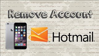 how to remove account on outlook / hotmail | mobile app (android & iphone)