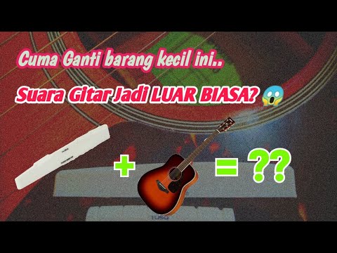 Tusq Vs Plastic guitar saddle Sound Comparation on Acoustic guitar Yamaha FG820 | Upgarde Guitar