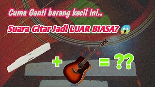 Tusq Vs Plastic guitar saddle Sound Comparation on Acoustic guitar Yamaha FG820 | Upgarde Guitar