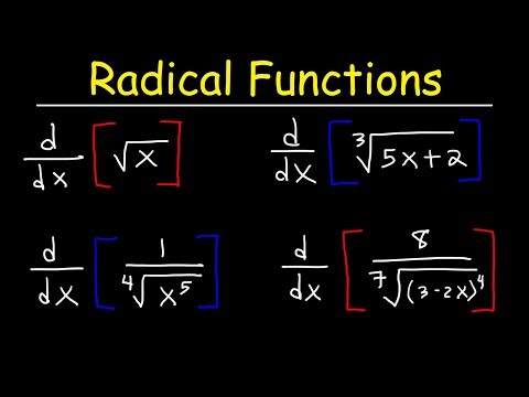 Video: How To Find The Derivative Of A Root