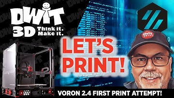 Voron 2.4... First print attempt... and LED