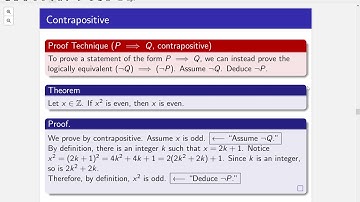 Intro to Proofs - Proof Strategies: Direct and Contrapositive