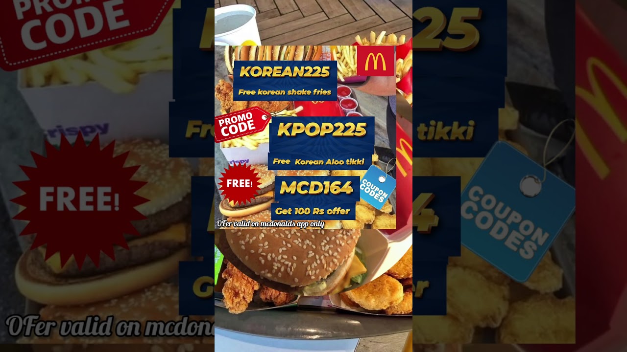 mcdonalds coupon code |mcdonalds discount sale |mcdonalds promo code 