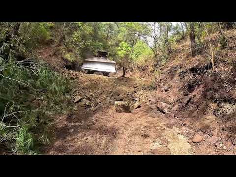 ROAD FORMATION How to open a road in the forest with a WORK MACHINE3 #komatsu #working #caterpillar