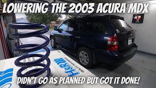 Lowering The 2003 Acura MDX (It Looks Good!)