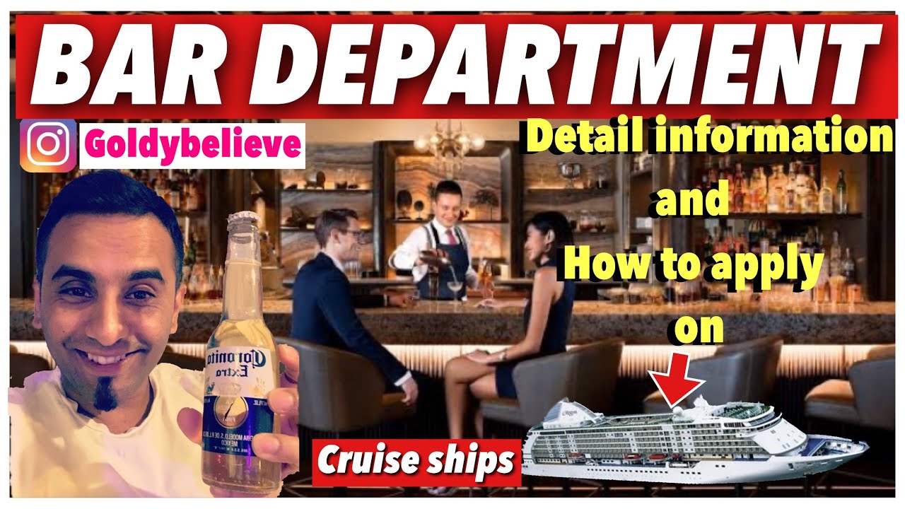 cruise ship bar manager qualifications