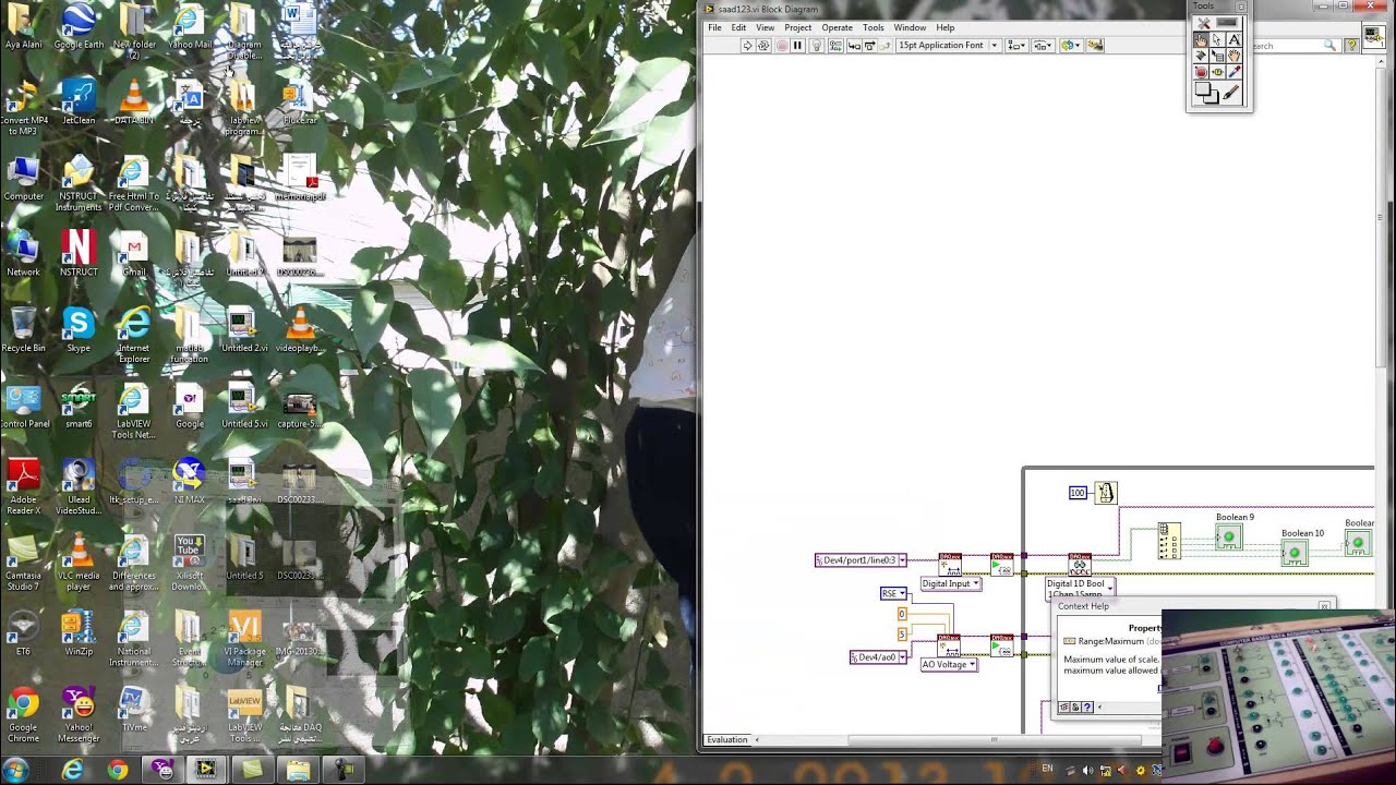 labVIEW DAQ trainer - YouTube