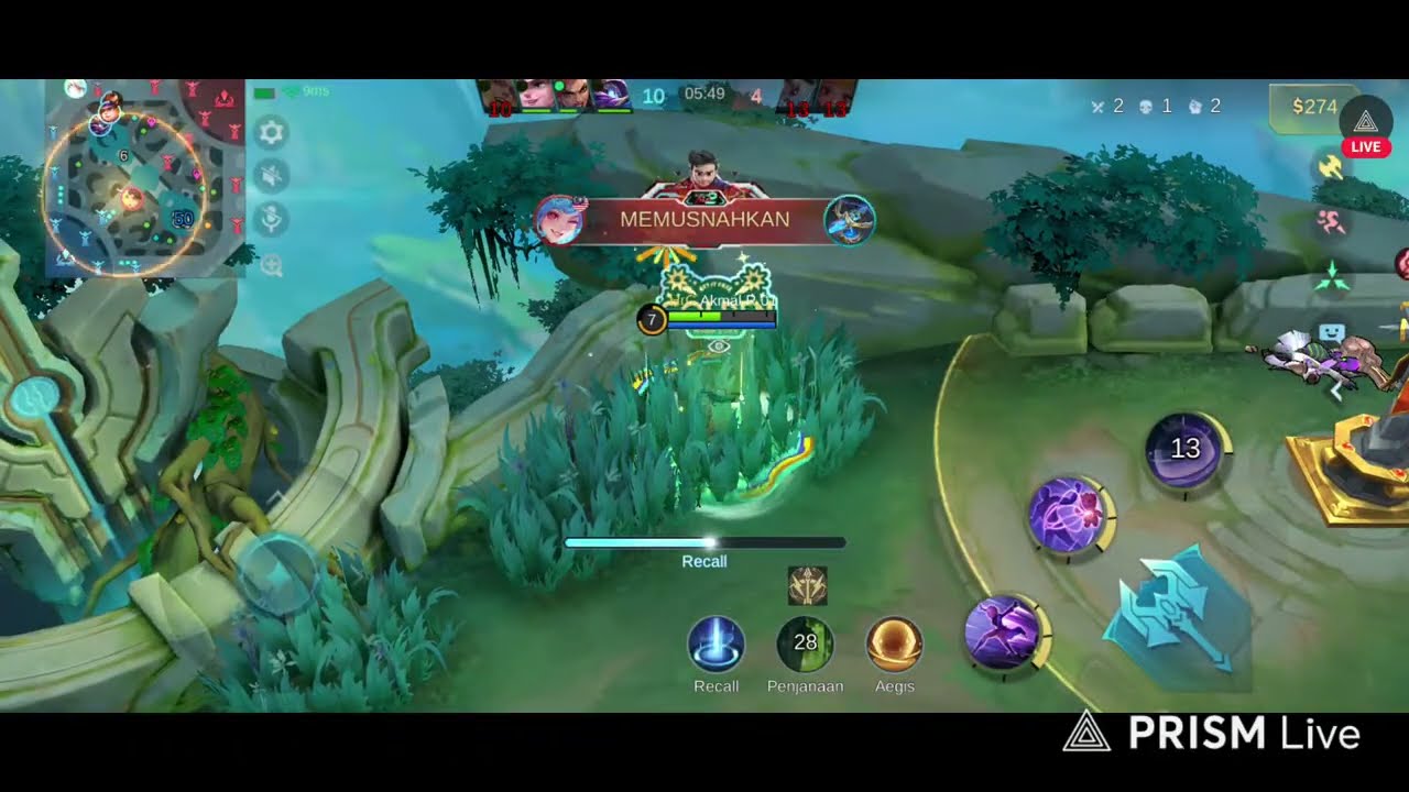 Mobile Legend Bang Bang - Live Stream #232 : Berjuang di Mythical Glory untuk ke Immortal (Malaysia)