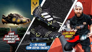 ¡Los 15 BOTINES MÁS INCREÍBLES Y ESPECIALES que Messi ha utilizado! Con el #3 METIÓ MAS DE 80 GOLES