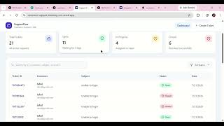 SupportFlow – Customer Support Ticketing CRM | Project Demo