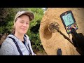 Pulling Coins from CRAZY depths with my Minelab Equinox! (Beach Metal Detecting)